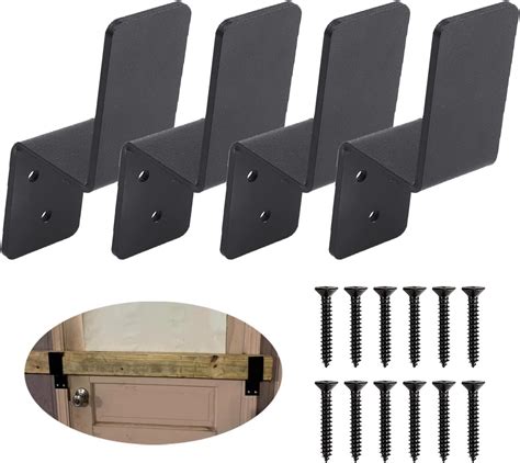 2 sided metal brackets for locking door|2x4 door lock brackets.